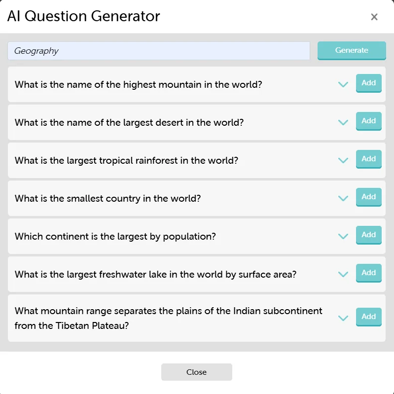 AI Question Generator