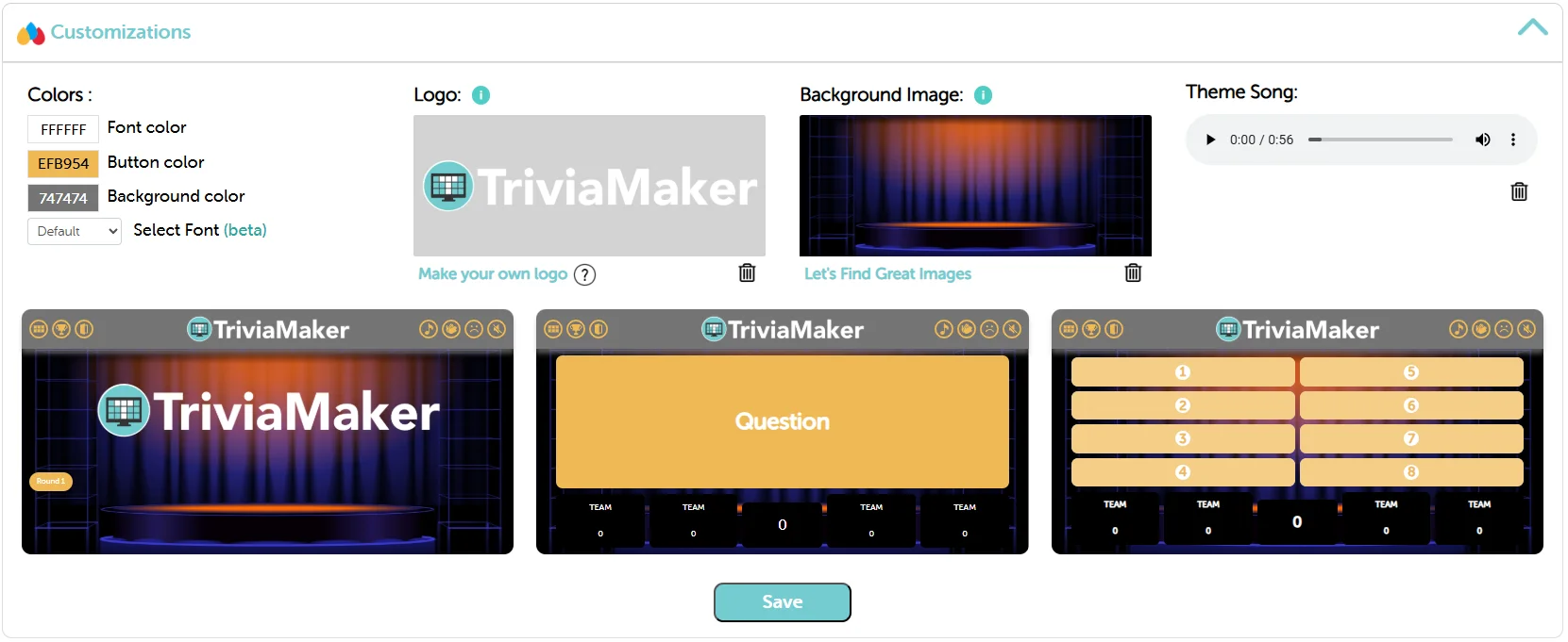 Customizing Your Quiz