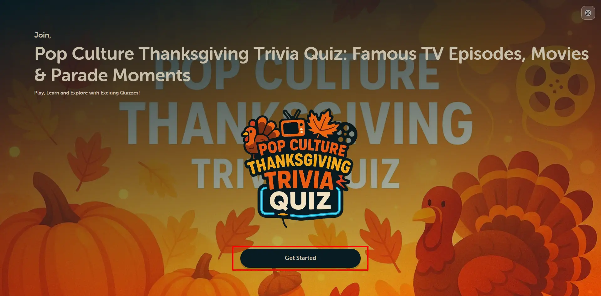 Basic Mode - Get Started Screen