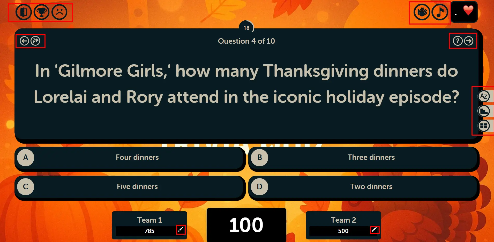 Basic Mode - Play Screen During Gameplay