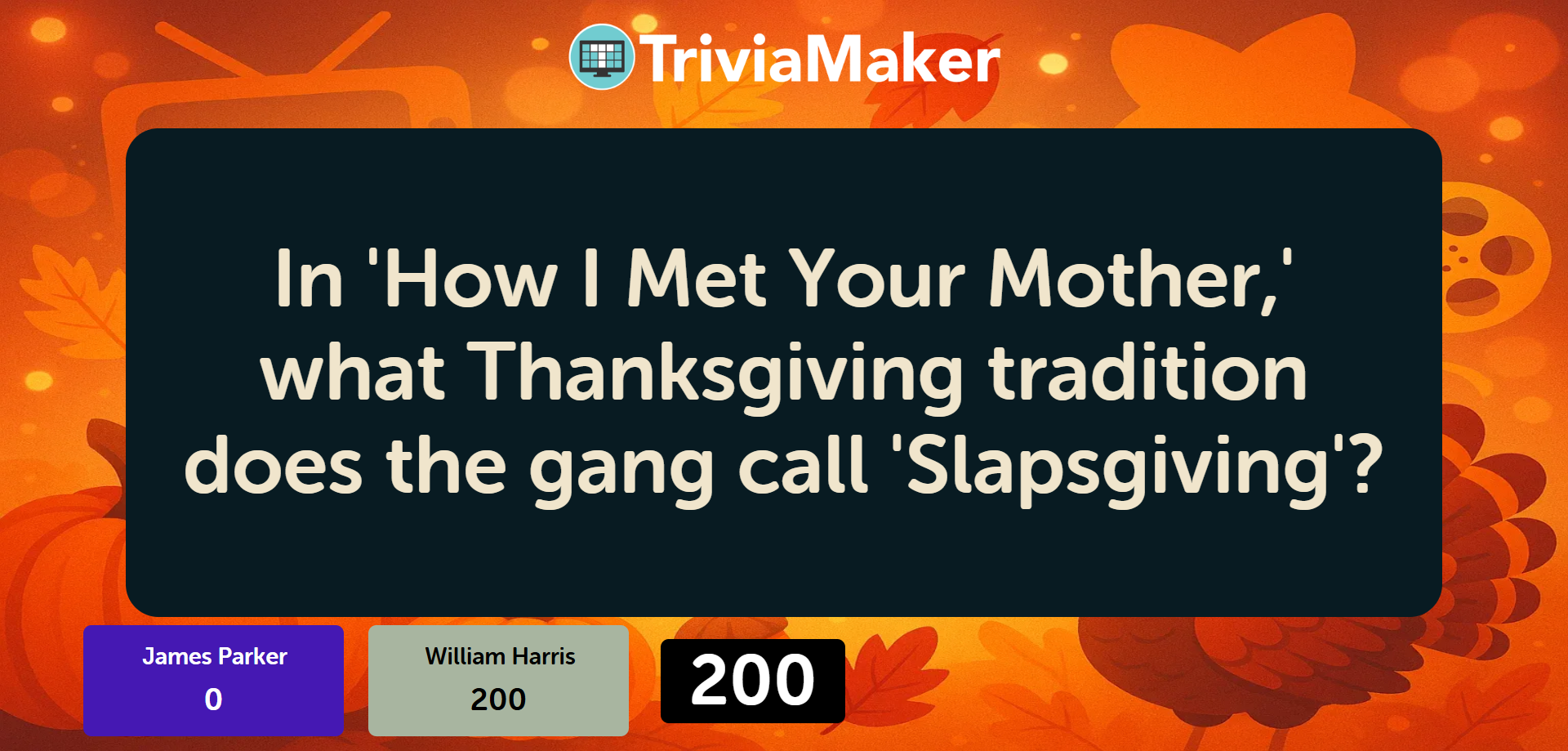 Presenter Screen - First Question Display