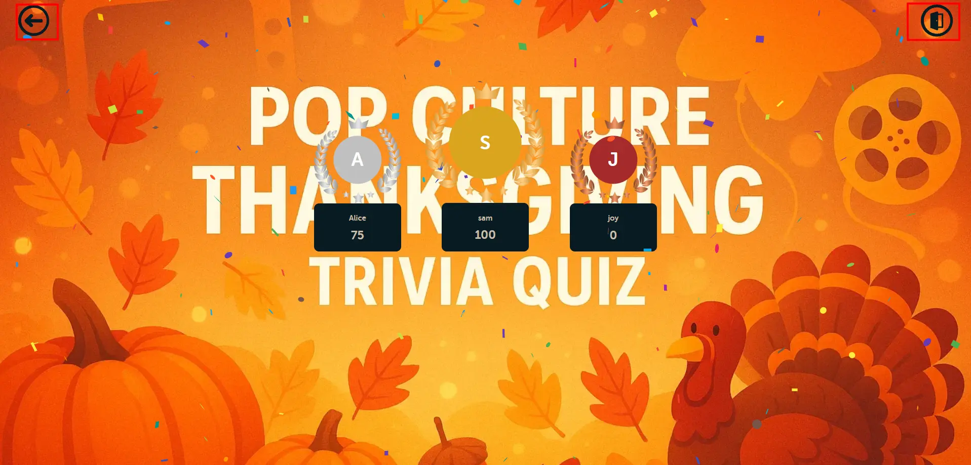 Basic Buzz Mode - Winner and Results Screen