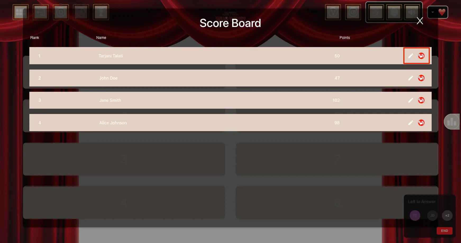 Crowd Mode - Play Screen Part 2 with Participant Management