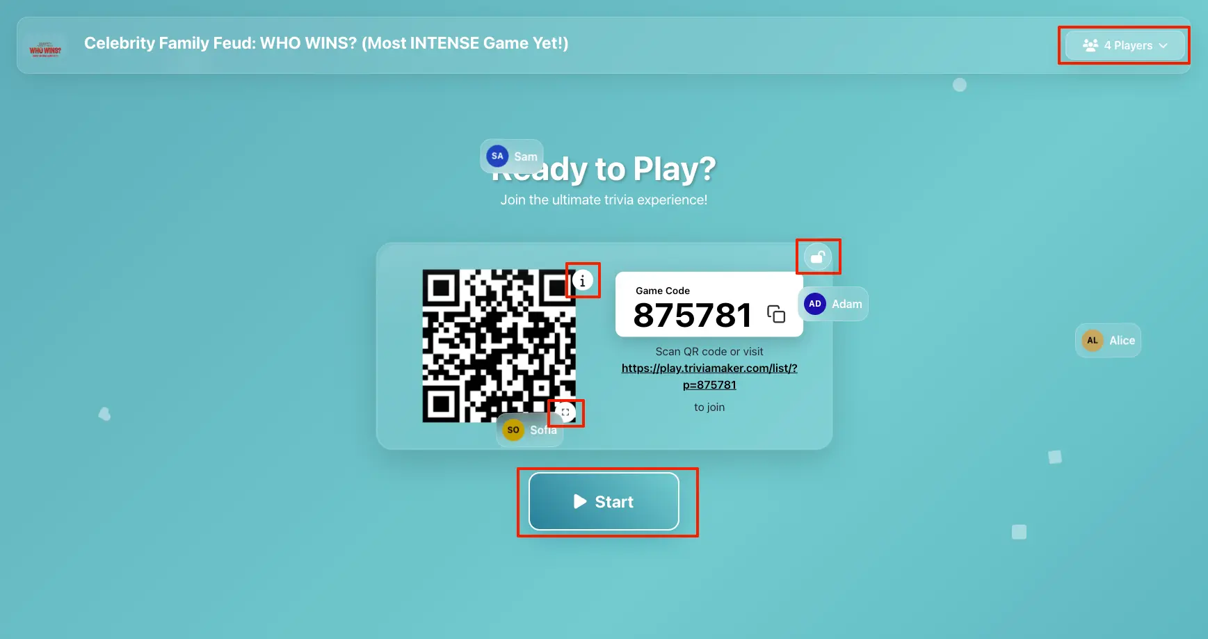 Crowd Mode - Welcome Screen with QR Code