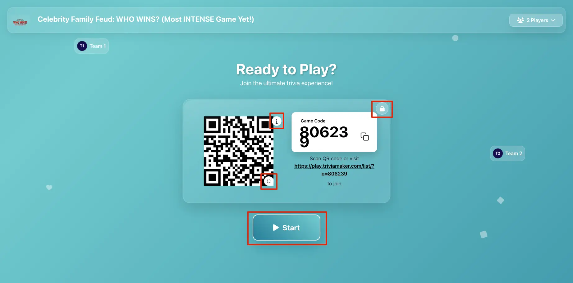 Crowd Mode - Welcome Screen with QR Code