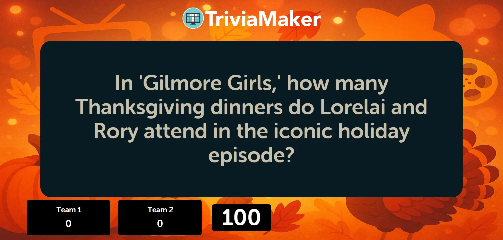 Presenter Screen - First Question Display