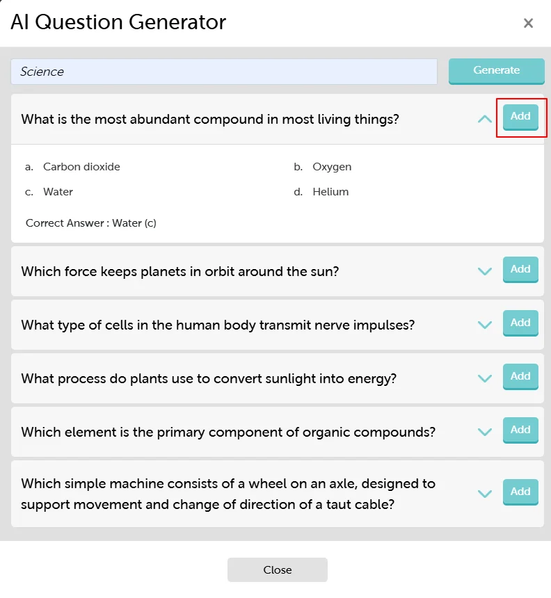 AI Question Generator