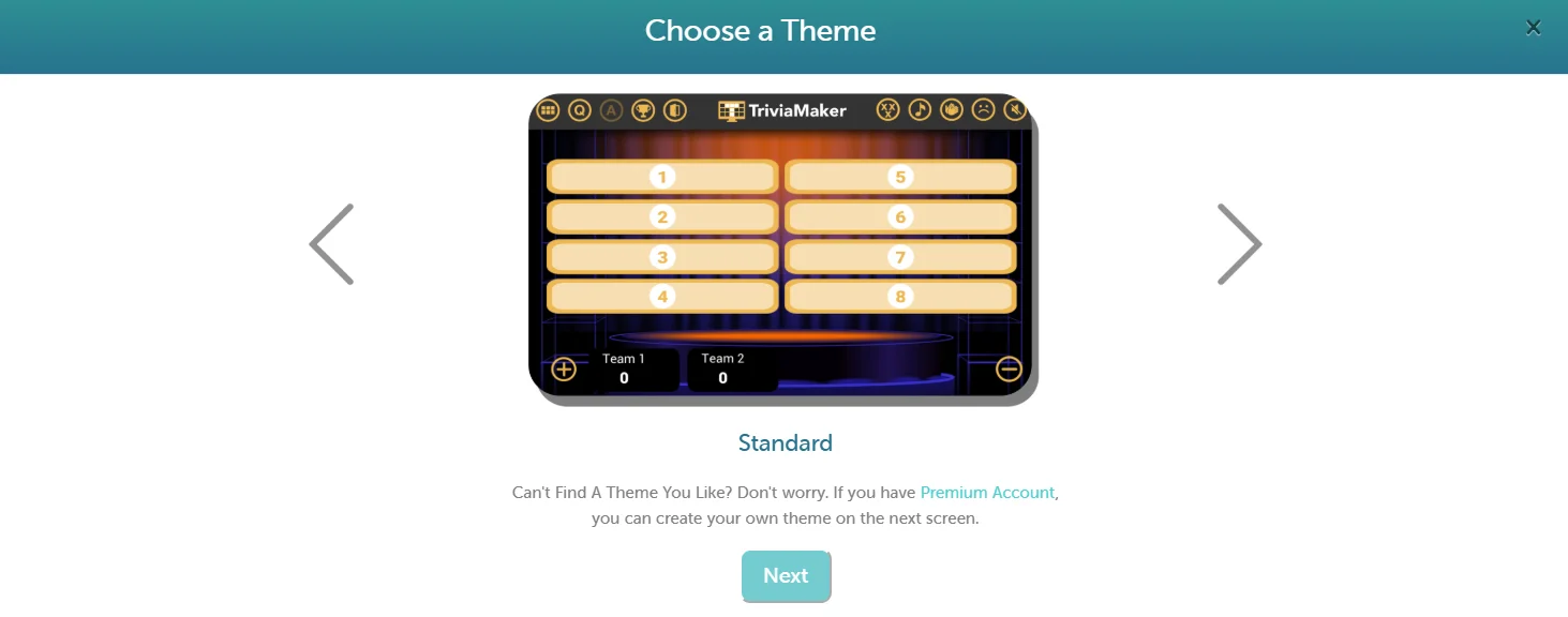 Select a Theme for Your List Game