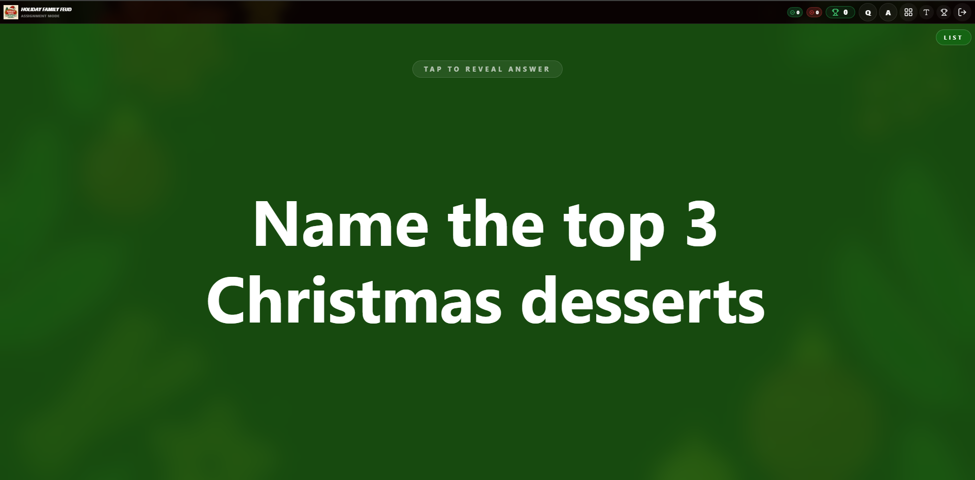 Question Screen