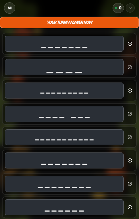 Participant Answer Screen