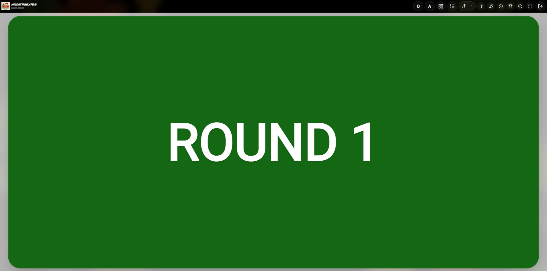 Gameplay Round Name Screen