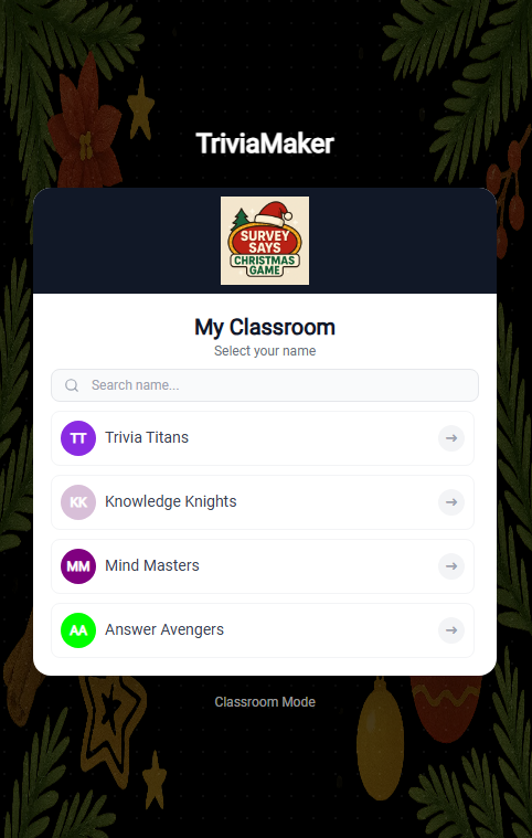 Student List View