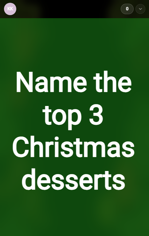 Student Answer Screen