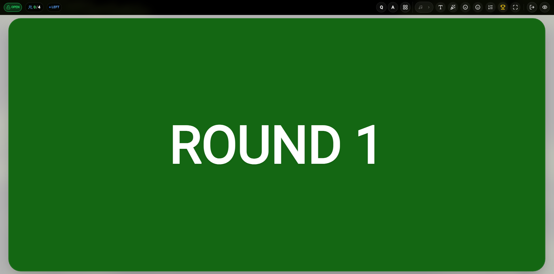 Teacher Round Name Screen