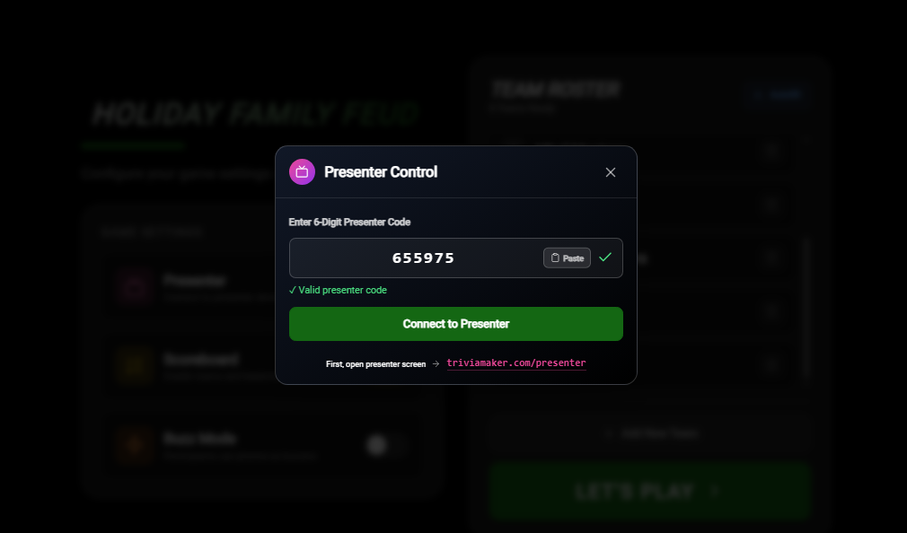 Display Code on Presenter Screen