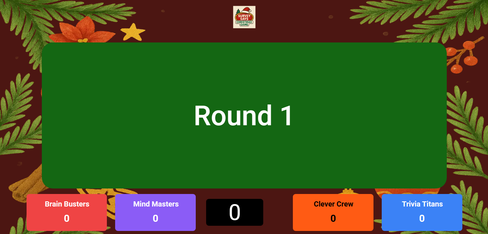 Presenter Round Name Screen