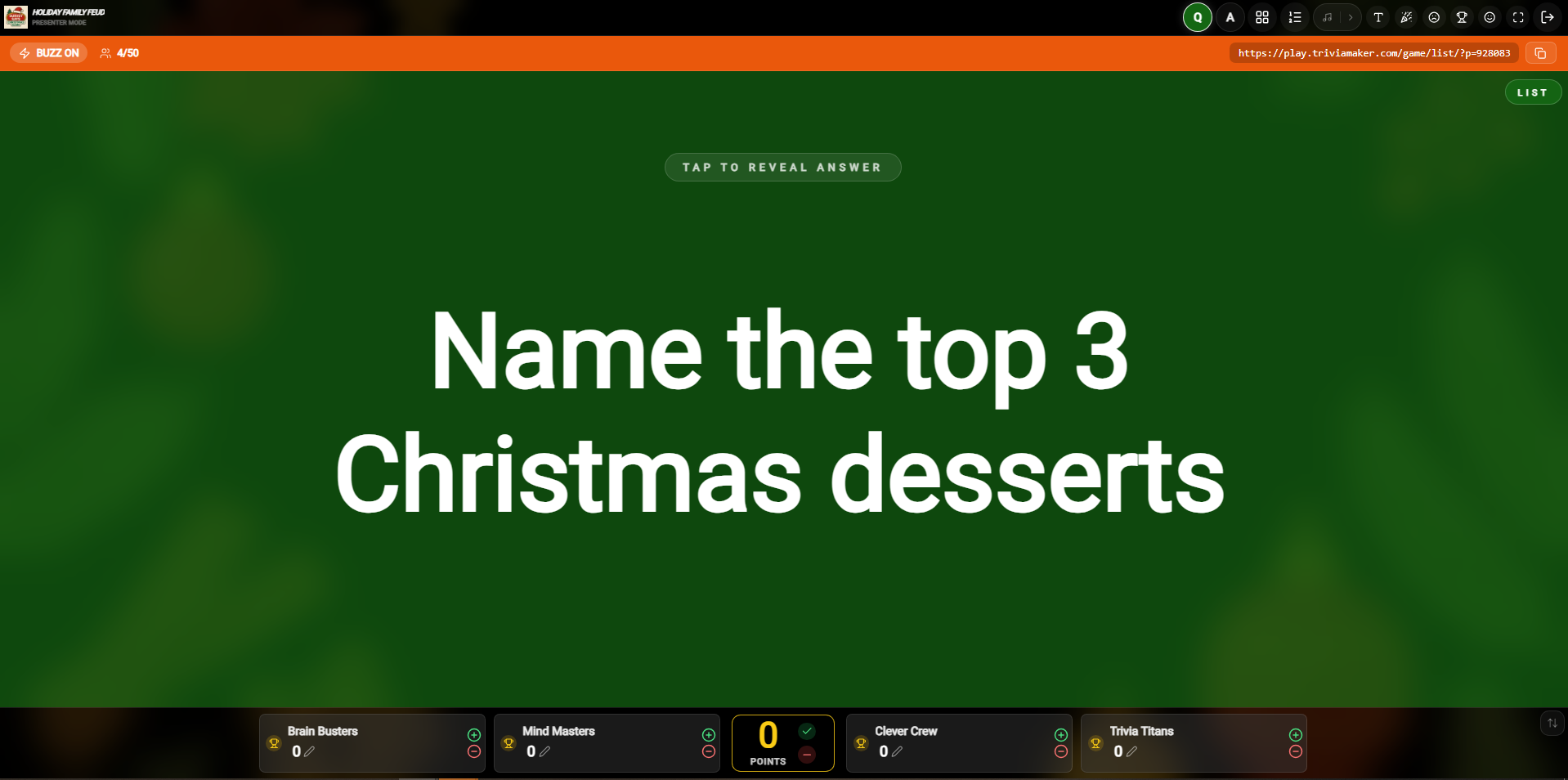 Host Question View