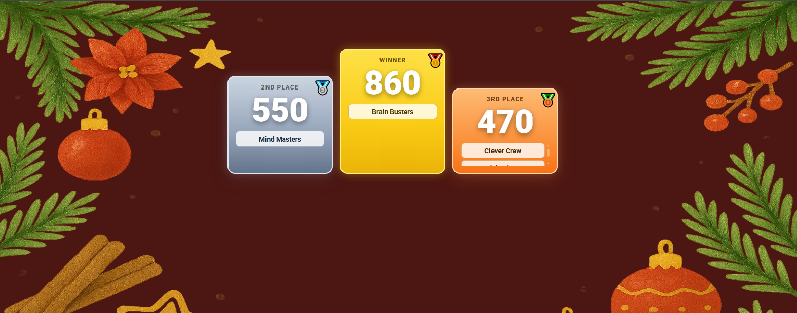 Presenter Winner Screen