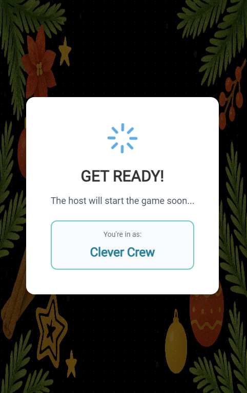 Participant Waiting Screen