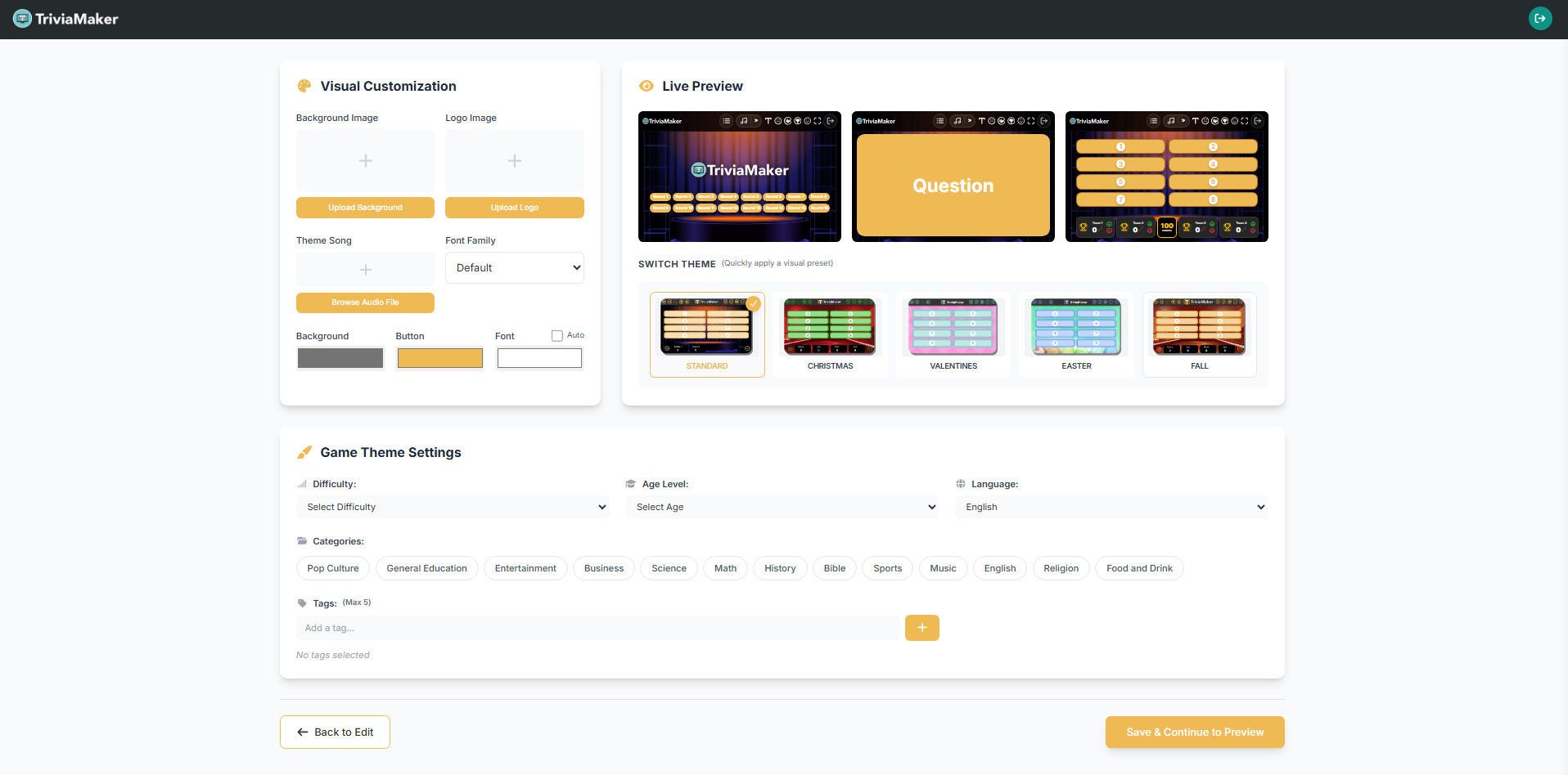Branding Your Quiz