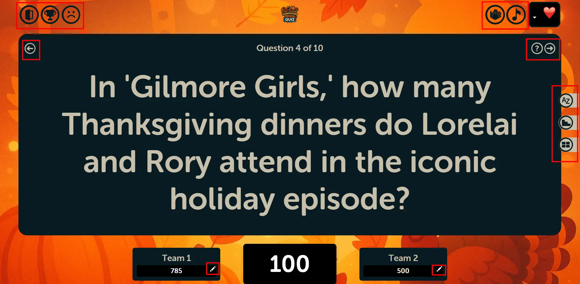 Basic Mode - Question Screen with Controls