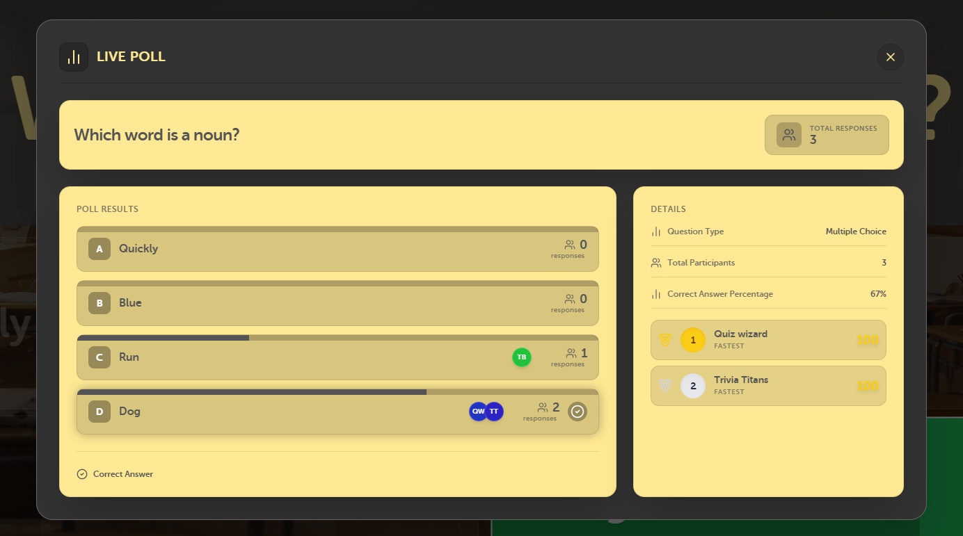 Live Poll Results