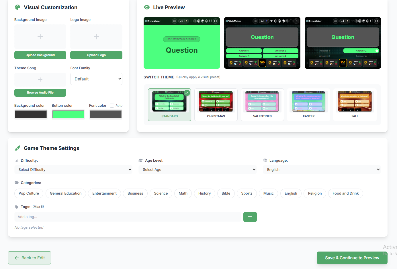 Branding Your Quiz