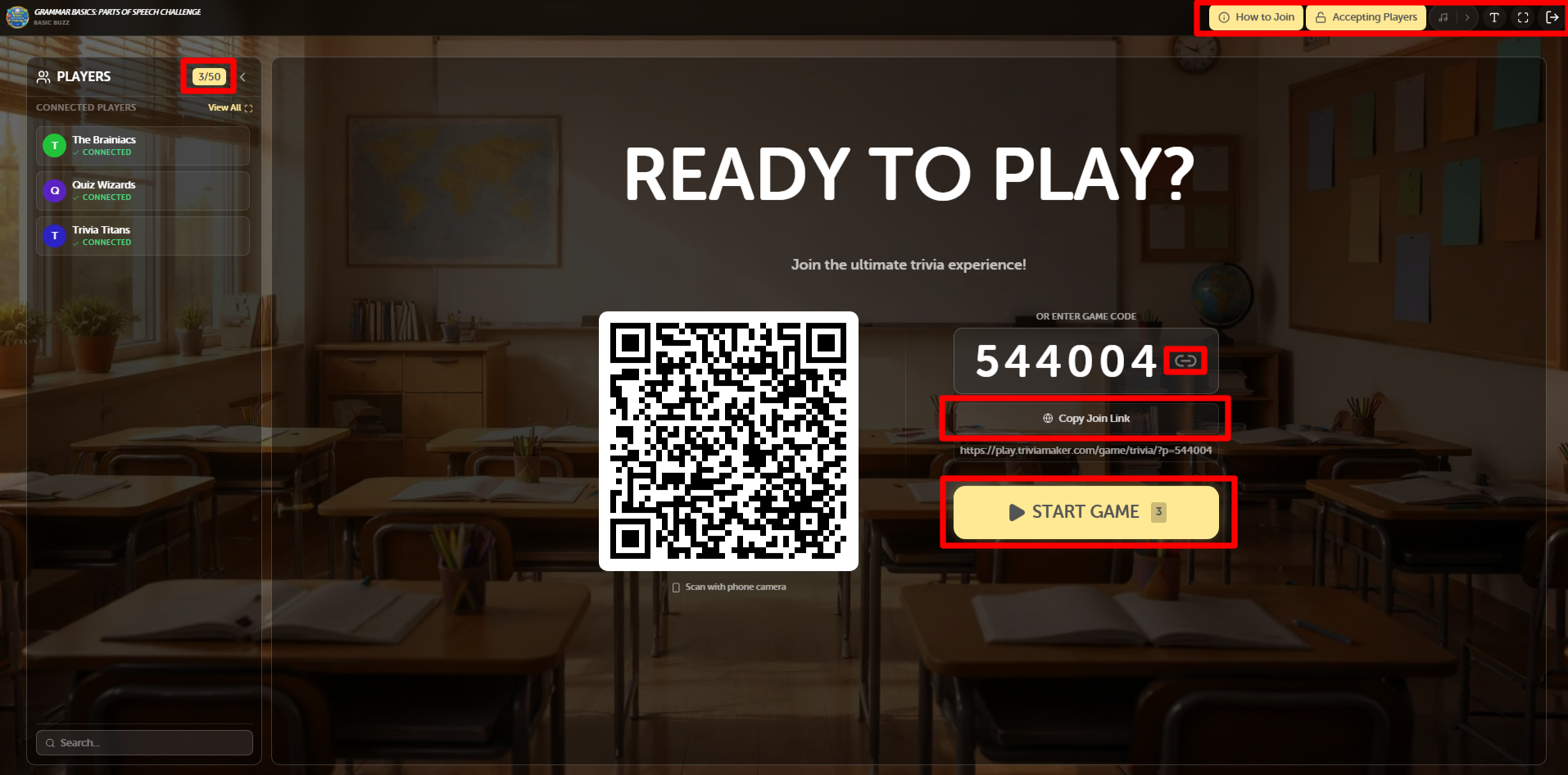 Joining via QR Code or Link