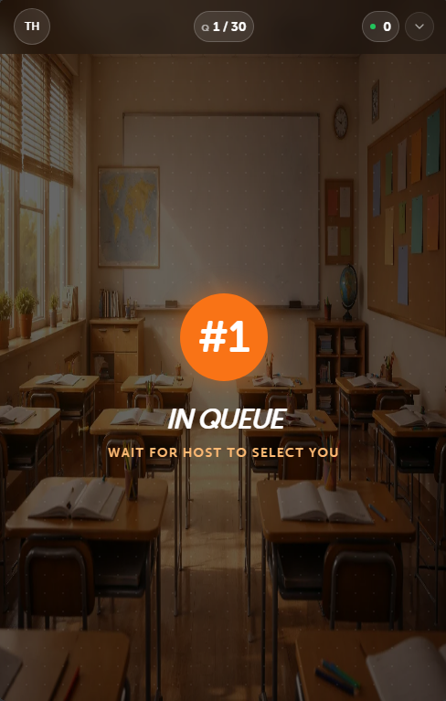 Participant Buzzer Screen