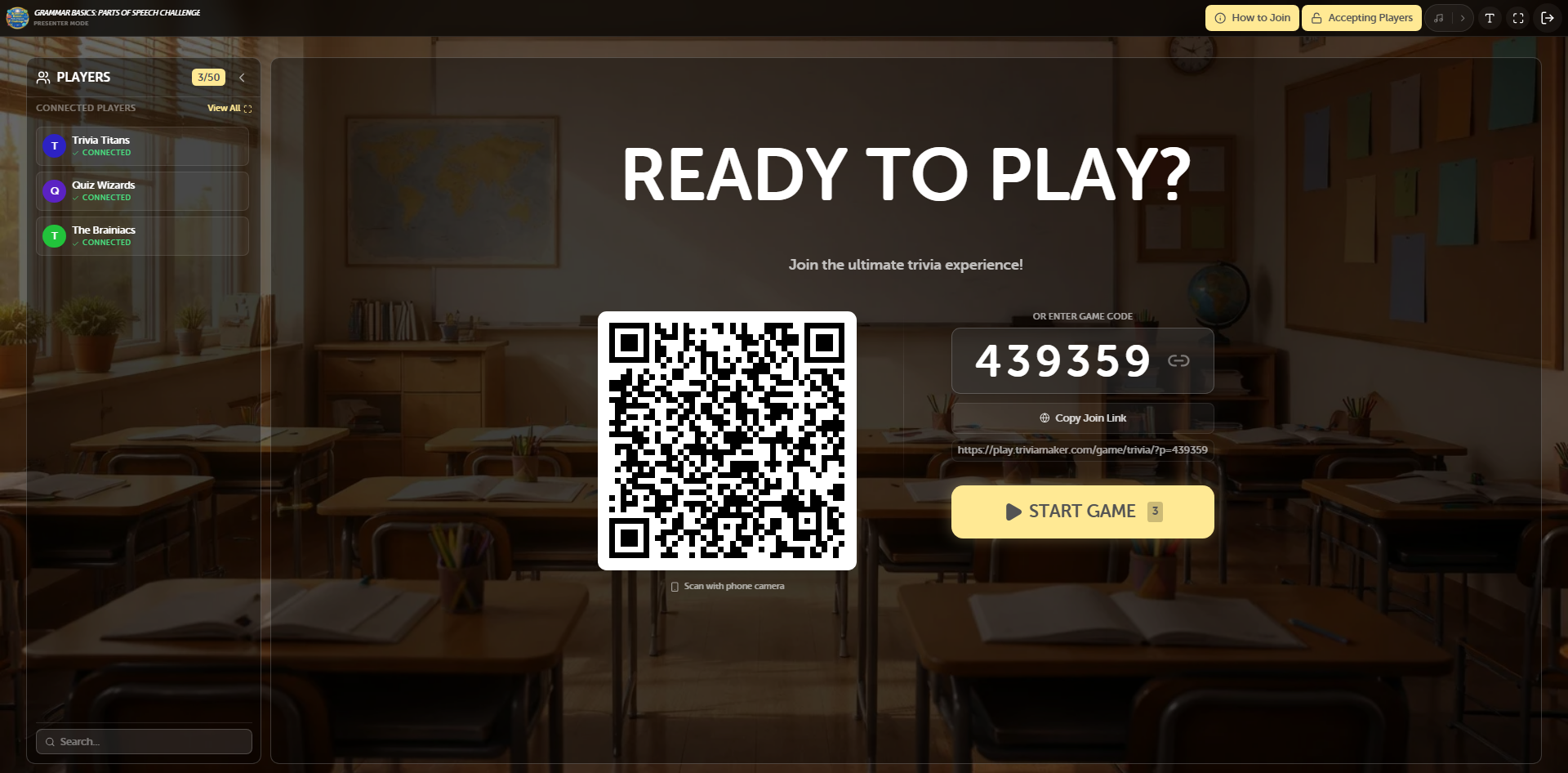 Join via QR Code