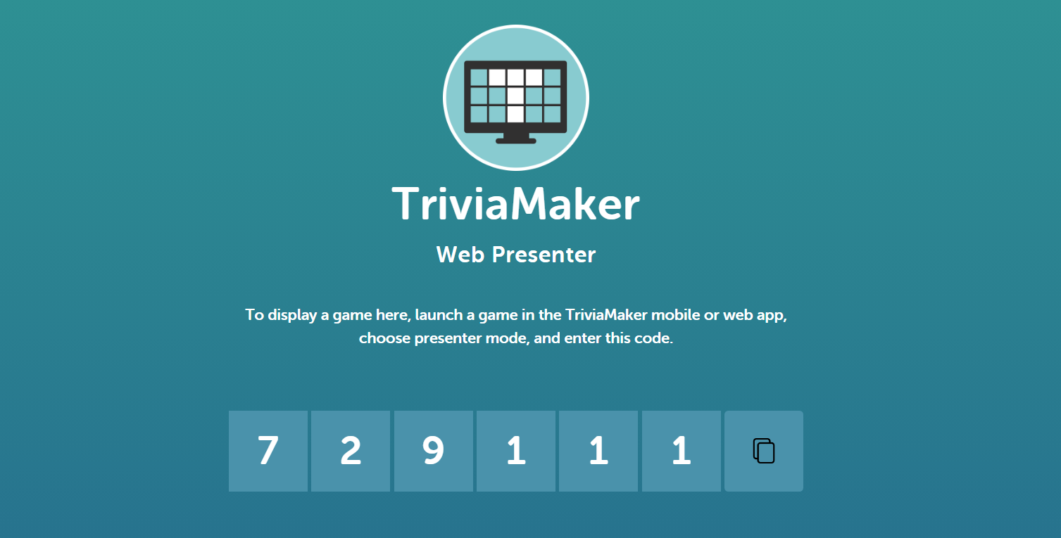 Display Code on Presenter Screen