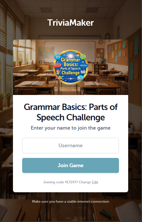 Participant Join Screen