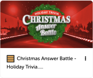 Christmas Answer Battle