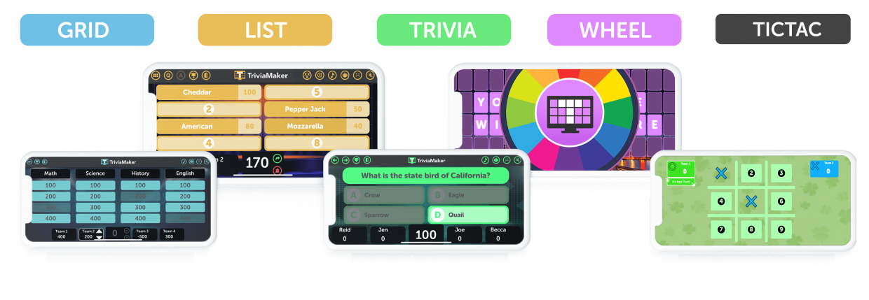 5 Different Trivia Game Style