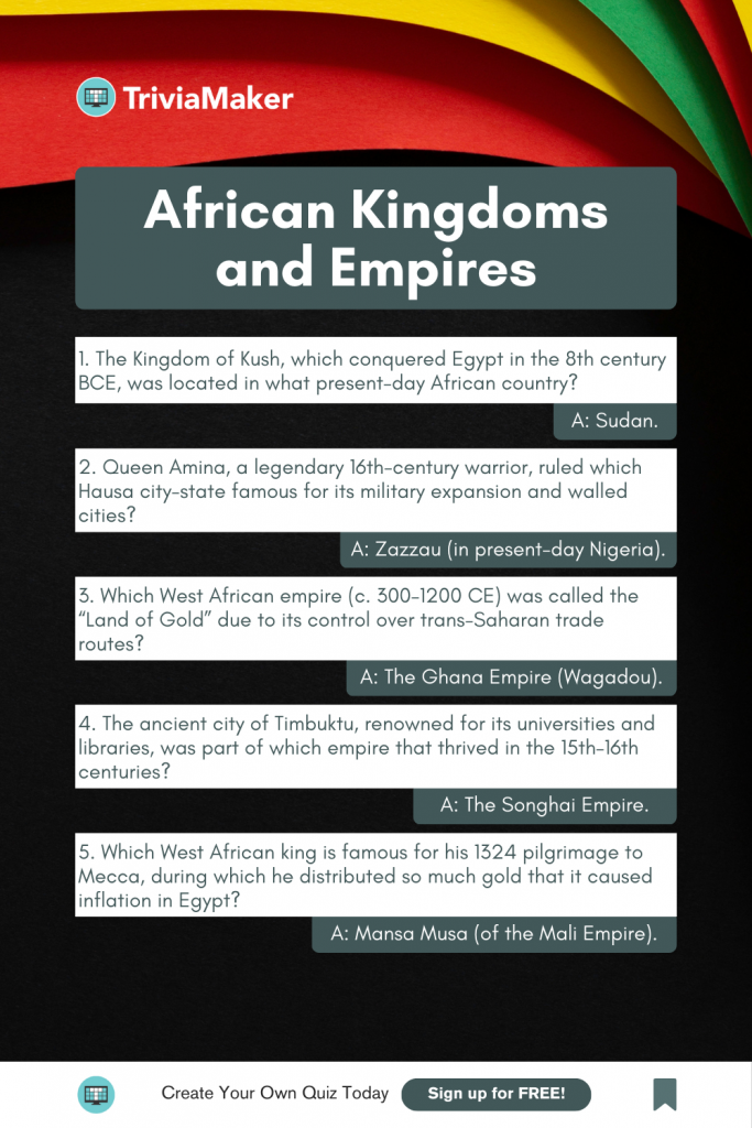 African Kingdoms and Empires