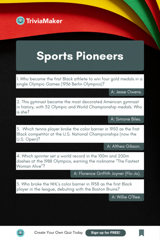 Sports Pioneers