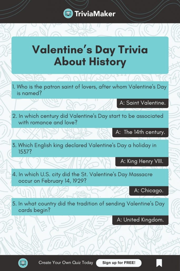 Valentine’s Day Trivia About History