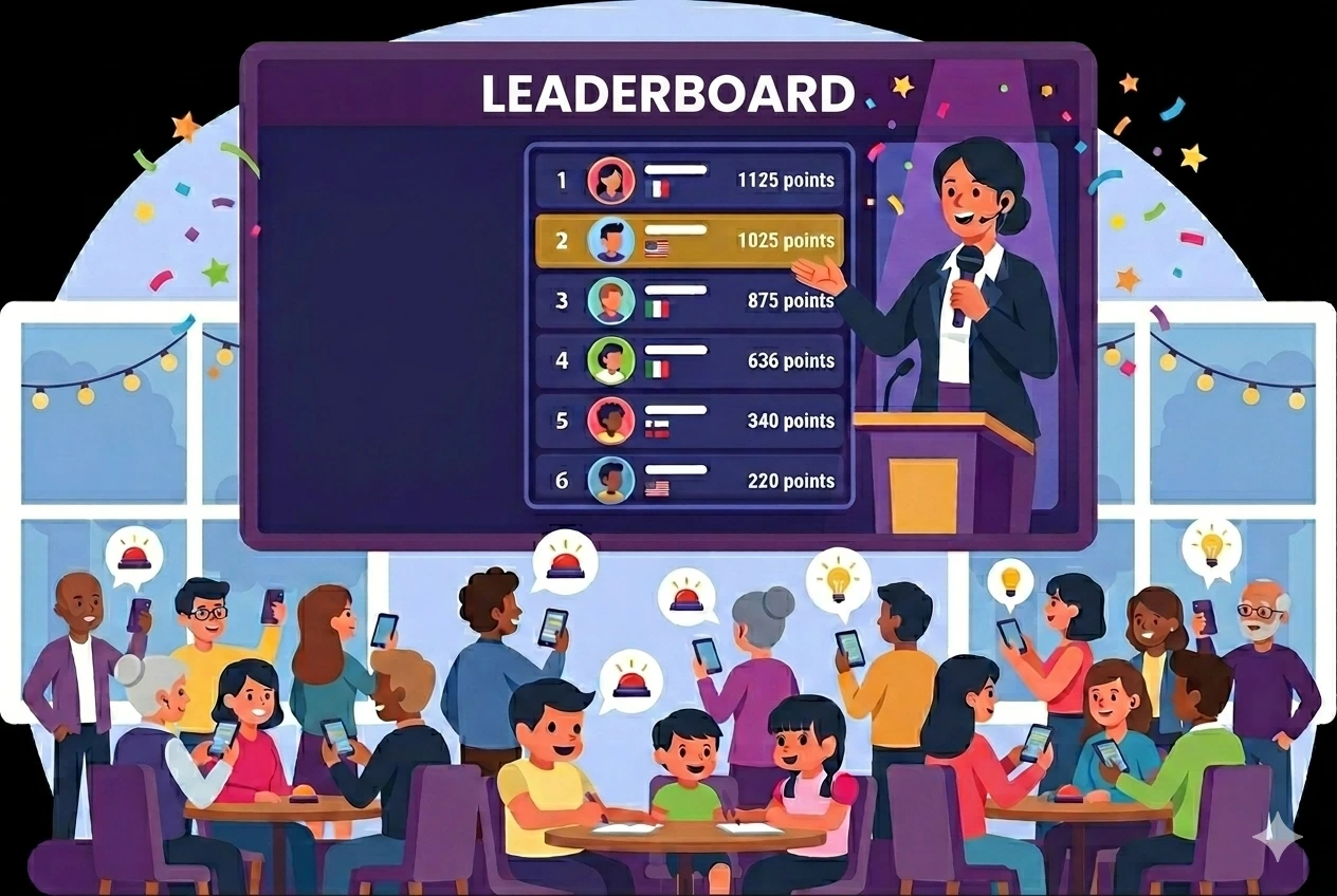 Energizing events with interactive trivia