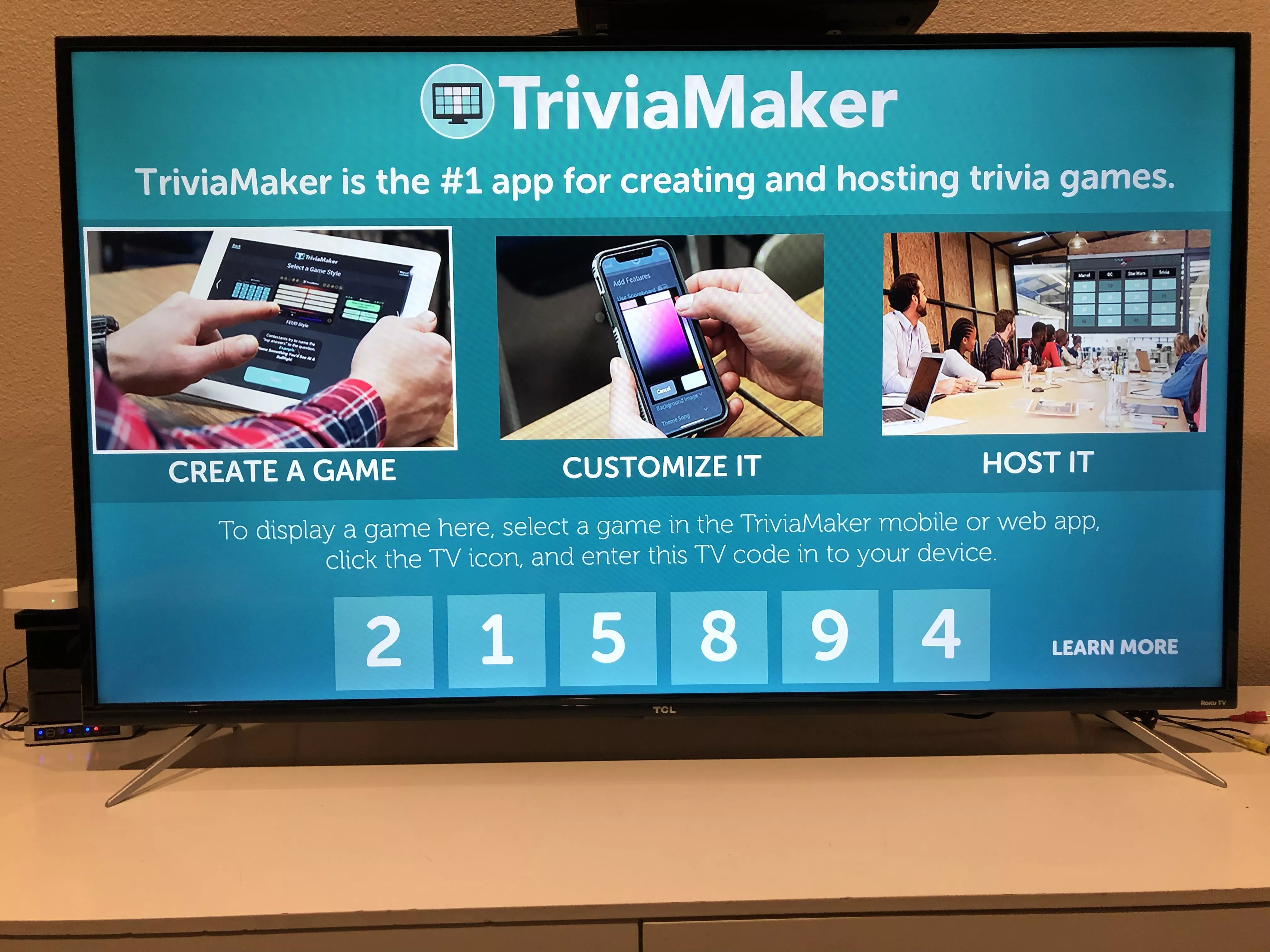 TriviaMaker on Apple Tv