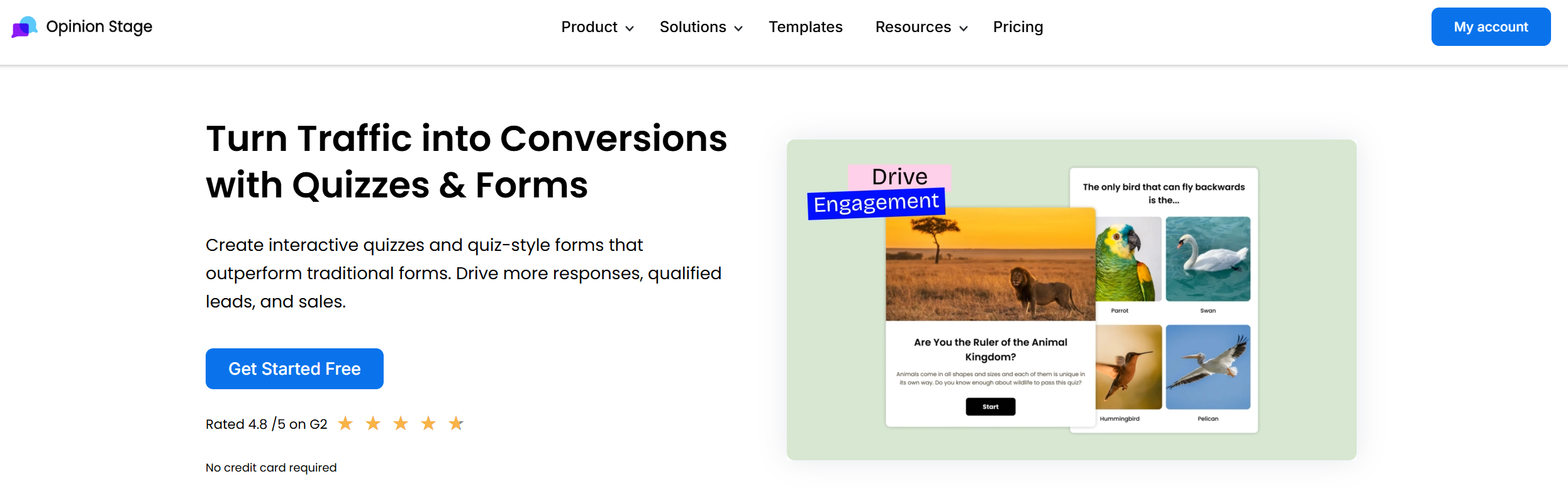 Opinion Stage interactive quiz and poll builder