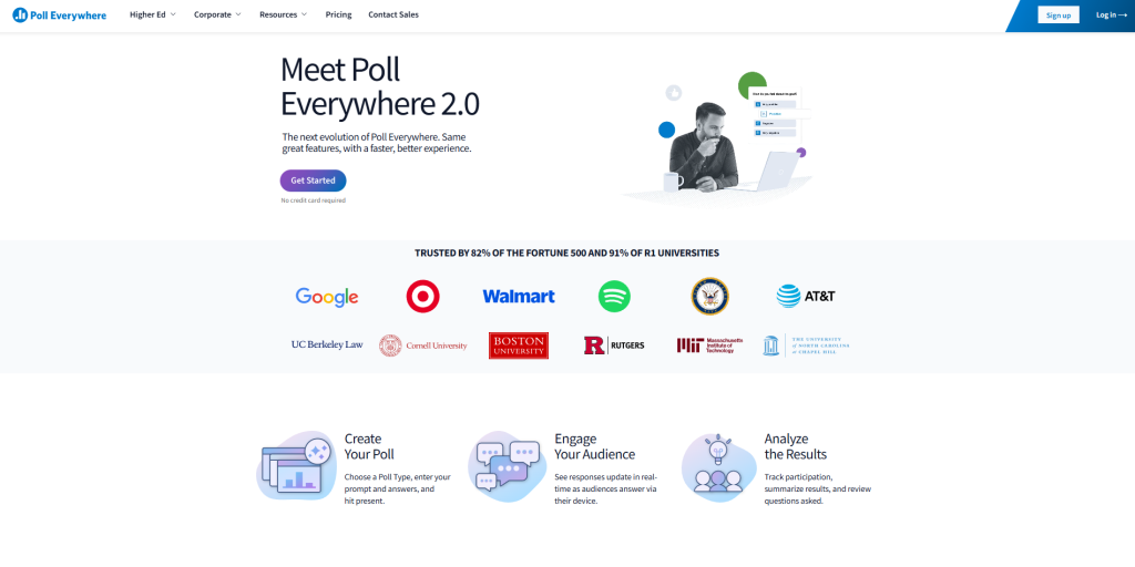 Poll Everywhere live audience polling platform